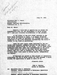 Letter of John E. Fogarty