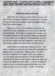 "The Impact of Science on Our Society" 