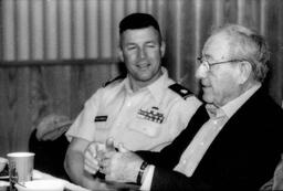 Lieutenant Colonel Steven McGonagle with Veterans