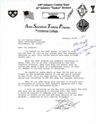 Letter from George Fisher to Lieutenant Colonel Marvin Englert