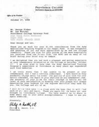 Letter from Father Philip A. Smith to George Fisher and Leo Wurtzel