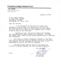 Letter from George Fisher and Leo Wurtzel to Lieutenant Colonel Randy Golonka