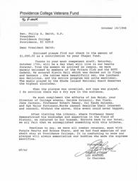 Letter from George Fisher and Leo Wurtzel to Father Philip A. Smith