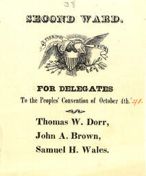 Second Ward. For Delegates to the Peoples' Convention of October 4th