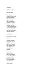 Transcription of John Greenleaf Whittier letter to Richard Henry Dana, 1869 March 5