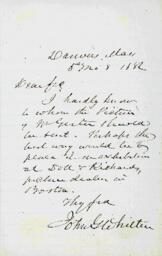 John Greenleaf Whittier letter, 1882 May 8
