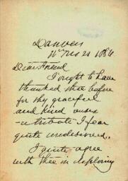 John Greenleaf Whittier letter, 1886 November 21