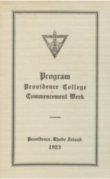 Providence College Commencement 1923