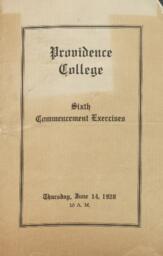 Providence College Commencement Program 1928