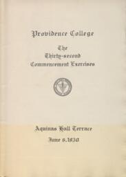 Providence College Commencement Program 1950