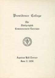Providence College Commencement Program 1956
