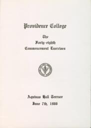 Providence College Commencement Program 1966