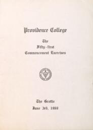 Providence College Commencement Program 1969