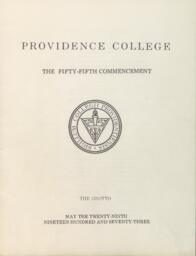 Providence College Commencement Program 1973