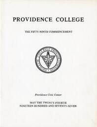 Providence College Commencement Program 1977
