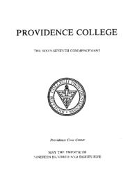 Providence College Commencement Program 1985