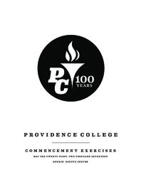 Providence College Commencement Program 2017