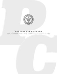 Providence College Commencement Program 2023 Graduate and SCE