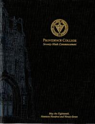 Providence College Commencement Program 1997