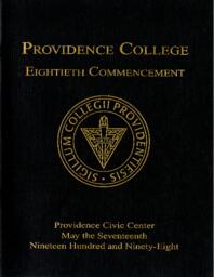 Providence College Commencement Program 1998