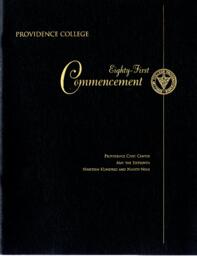 Providence College Commencement Program 1999