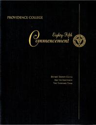Providence College Commencement Program 2003