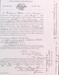 Volunteer Enlistment Papers of William E. Walsh