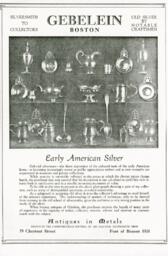 "Early American Silver"