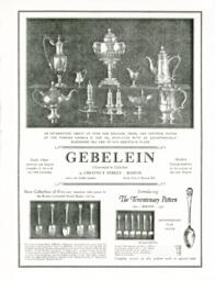 Ad for Gebelein Silversmith