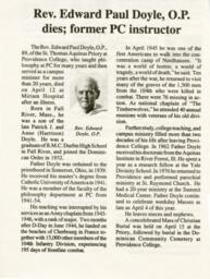 Reverend Edward P. Doyle's obituary 