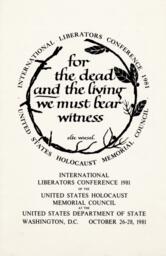 Program from the International Liberators Conference