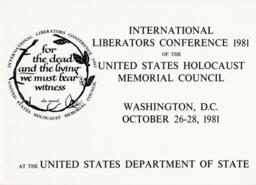 Card from the International Liberators Conference